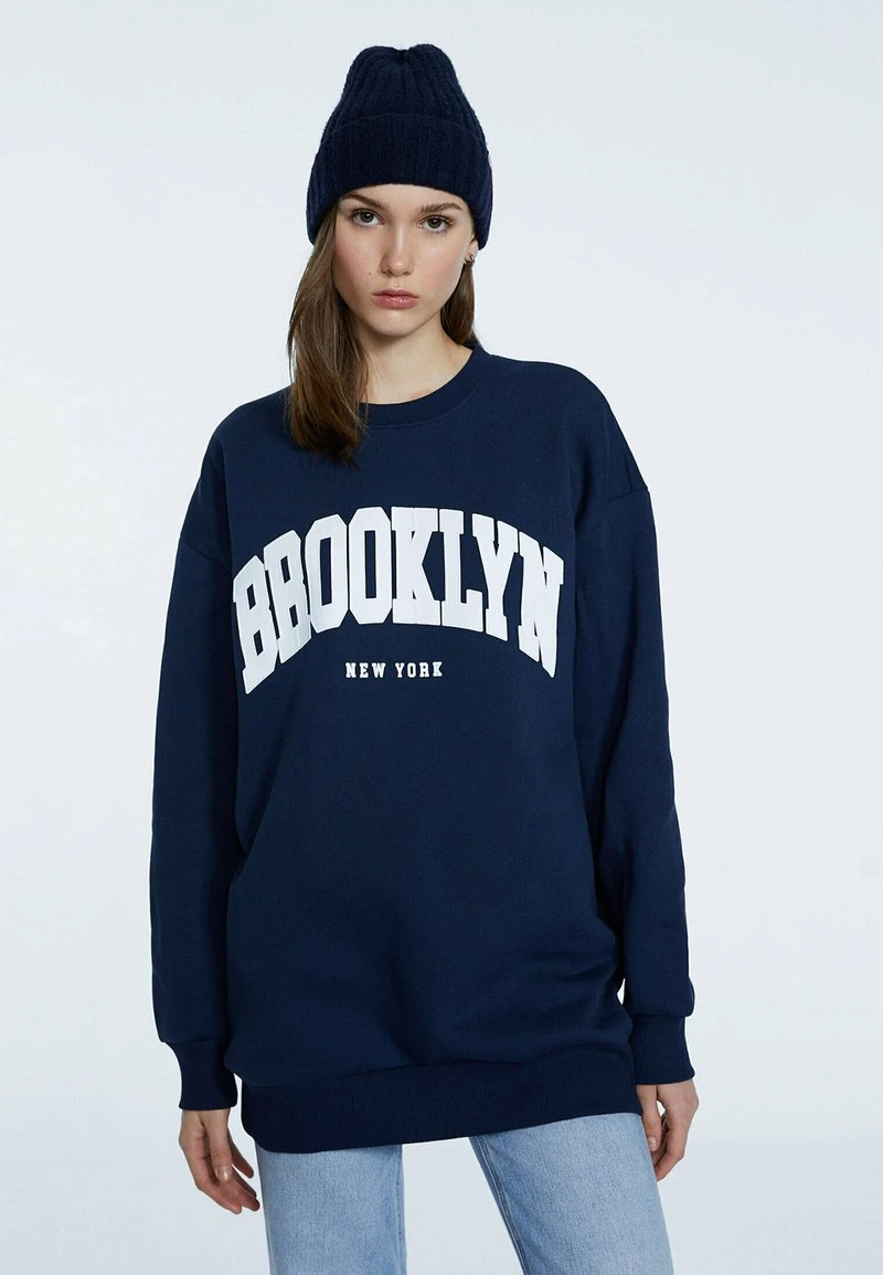 Stradivarius MIT MOTIV - Sweatshirt - Dark Blue 2 Stradivarius MIT MOTIV - Sweatshirt - Dark Blue – Bild 2