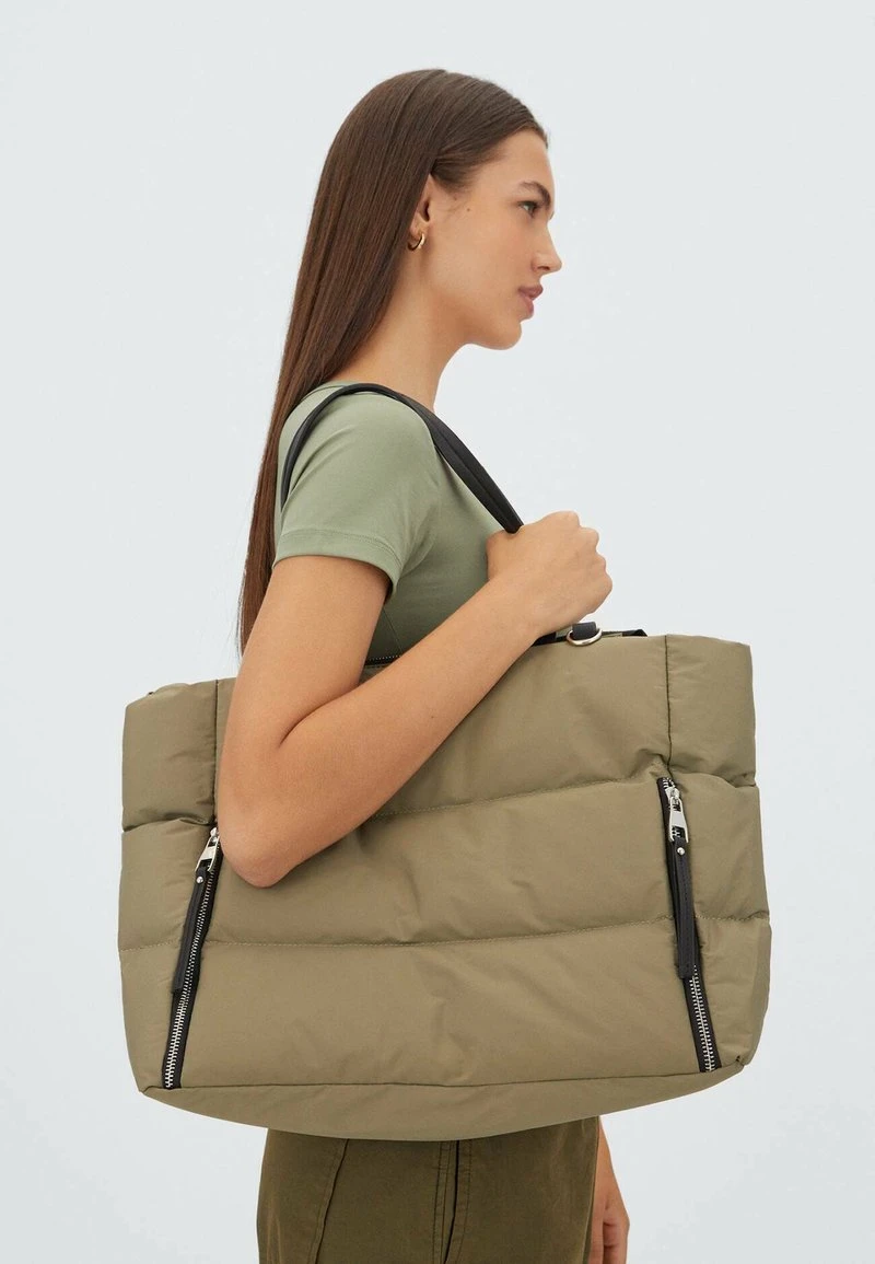 Stradivarius Shopping Bag - Light Green 2 Stradivarius Shopping Bag - Light Green – Bild 2