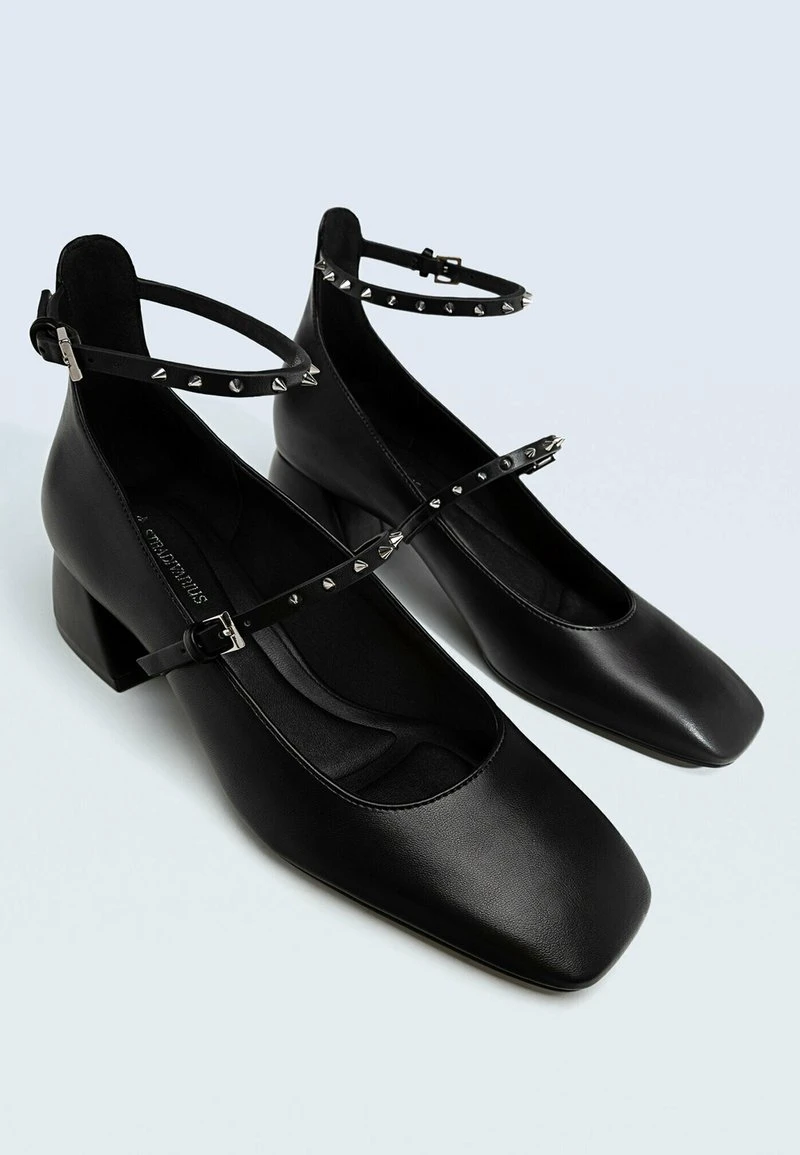 Stradivarius MIT BREITEM - Riemchenballerina - Black 2 Stradivarius MIT BREITEM - Riemchenballerina - Black – Bild 2