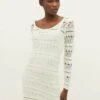Stradivarius Strickkleid - Off White