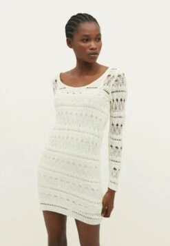 Stradivarius Strickkleid - Off White