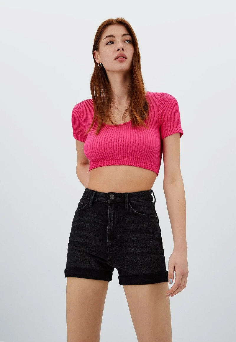 Stradivarius Jeans Shorts - Black 2 Stradivarius Jeans Shorts - Black – Bild 2