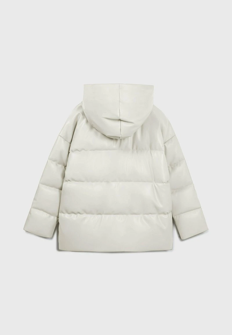 Stradivarius OVERSIZE - Wintermantel - White 6 Stradivarius OVERSIZE - Wintermantel - White – Bild 6
