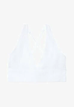 Stradivarius SEAMLESS WITH CRISS-CROSS BACK - Bustier - White 10 Stradivarius SEAMLESS WITH CRISS-CROSS BACK - Bustier - White -Stradivarius Deutschland Verkaufs-Shop cb3135a8d2104b41a1736dcc27f927d8