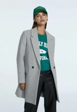 Stradivarius BASIC - Kurzmantel - Grey