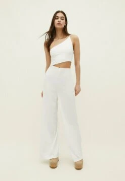 Stradivarius ASYMMETRIC CUT-OUT - Jumpsuit - White