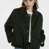 Stradivarius CROPPED WAXED-EFFECT - Übergangsjacke - Khaki