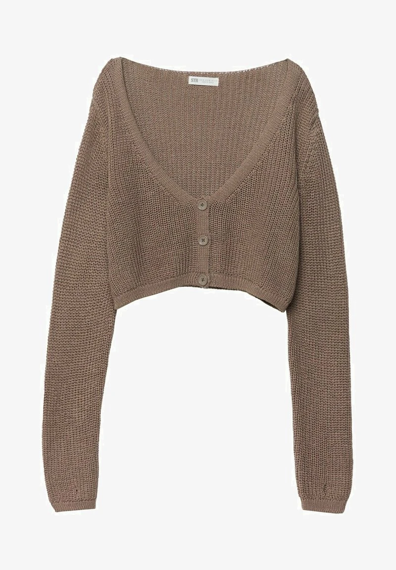 Stradivarius CROPPED 07516155 - Strickjacke - Brown 5 Stradivarius CROPPED 07516155 - Strickjacke - Brown – Bild 5