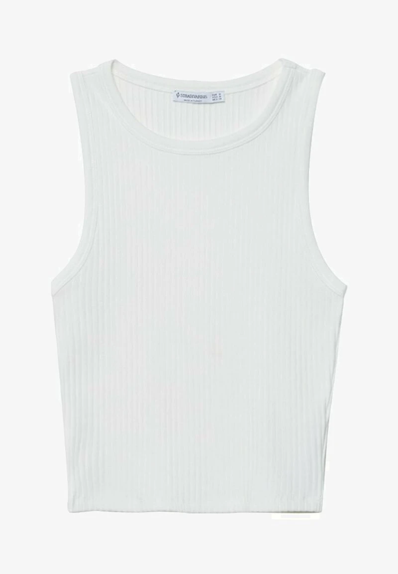 Stradivarius RACER - Top - White 5 Stradivarius RACER - Top - White – Bild 5
