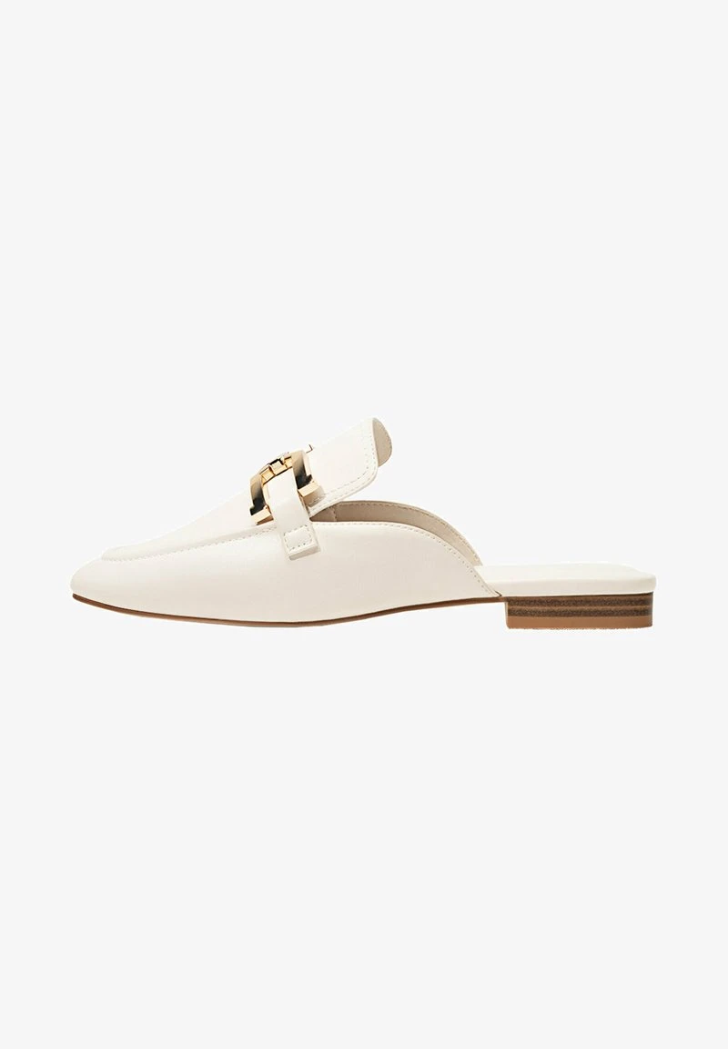 Stradivarius OFFENER - Pantolette Flach - Offwhite 2 Stradivarius OFFENER - Pantolette Flach - Offwhite – Bild 2