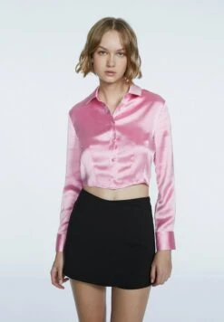 Stradivarius MIT ABNÄHER - Hemdbluse - Light Pink