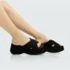 Stradivarius PLATFORM TRACK - Pantolette Hoch - Black