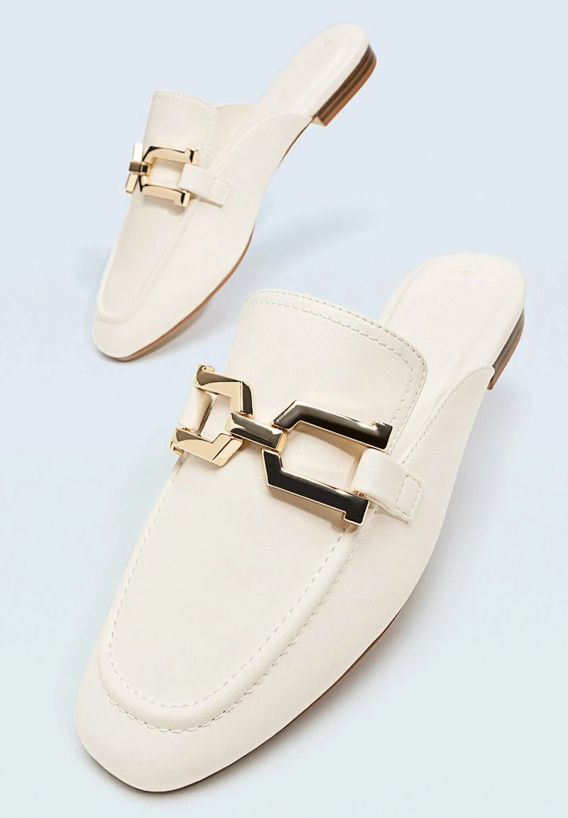 Stradivarius OFFENER - Pantolette Flach - Offwhite 4 Stradivarius OFFENER - Pantolette Flach - Offwhite – Bild 4