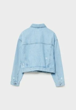 Stradivarius ROPPED - Jeansjacke - Blue Denim -Stradivarius Deutschland Verkaufs-Shop d22a084e289e434a8a7e890a38879b69