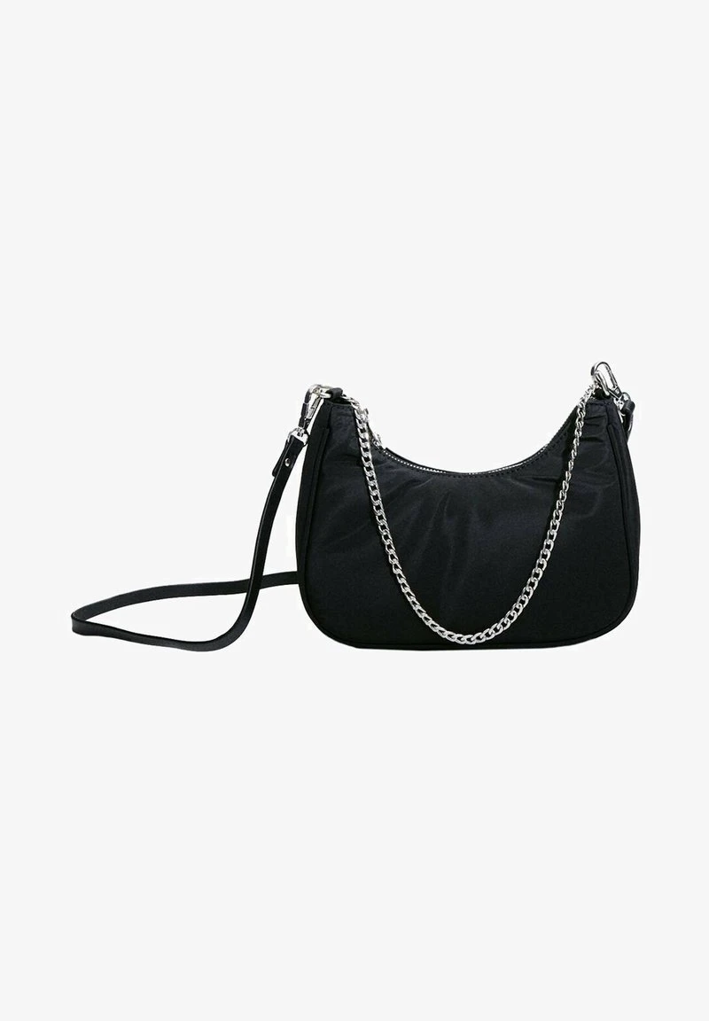 Stradivarius MIT KETTE - Umhängetasche - Black 2 Stradivarius MIT KETTE - Umhängetasche - Black – Bild 2