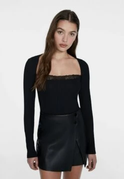 Stradivarius Langarmshirt - Black