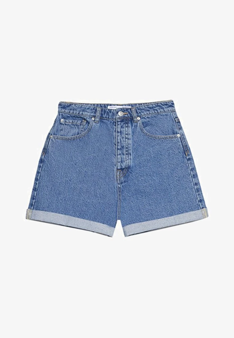 Stradivarius MOM-FIT - Jeans Shorts - Blue Denim 6 Stradivarius MOM-FIT - Jeans Shorts - Blue Denim – Bild 6