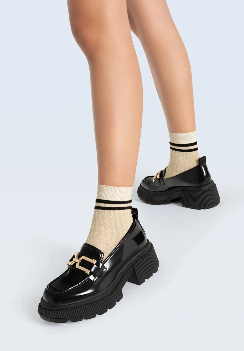 Stradivarius Mokassin - Black 1 Stradivarius Mokassin - Black