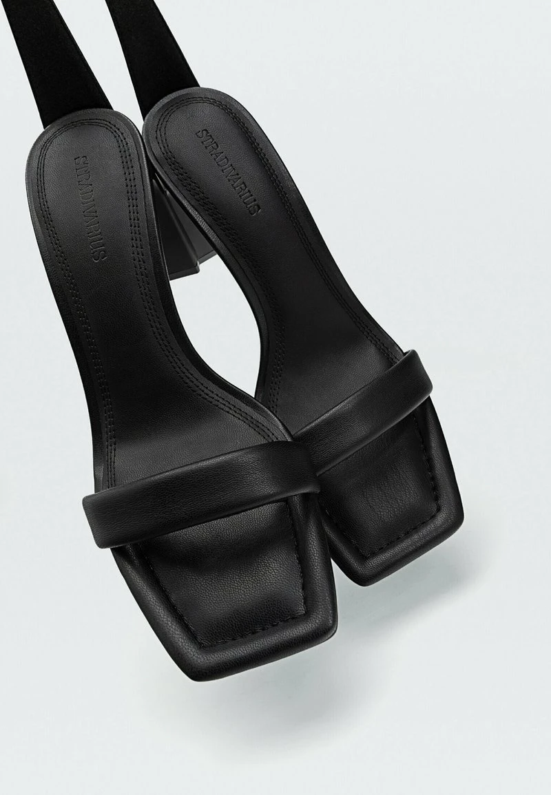 Stradivarius MIT GESTEPPTEN RIEMCHEN - Brautschuh - Black 4 Stradivarius MIT GESTEPPTEN RIEMCHEN - Brautschuh - Black – Bild 4