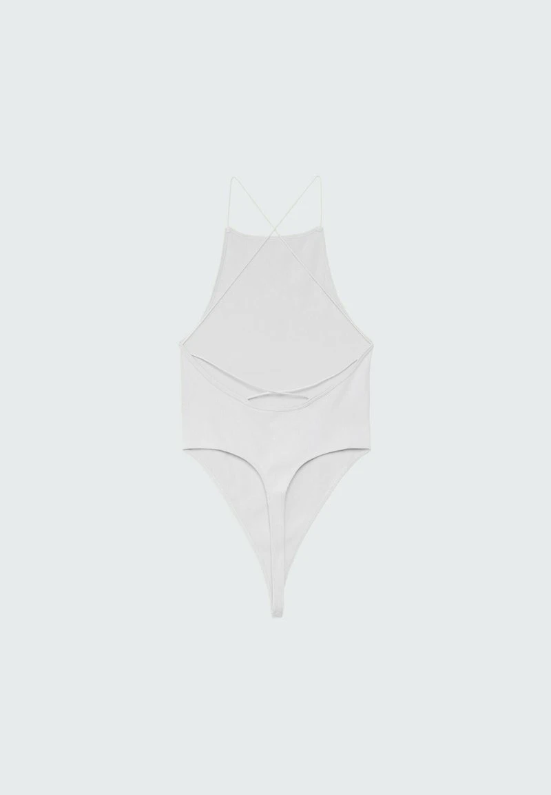 Stradivarius MIT MODISCHEM RÜCKEN - Top - Mottled Beige 6 Stradivarius MIT MODISCHEM RÜCKEN - Top - Mottled Beige – Bild 6