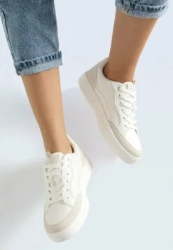 Stradivarius CONTRAST - Sneaker Low - White