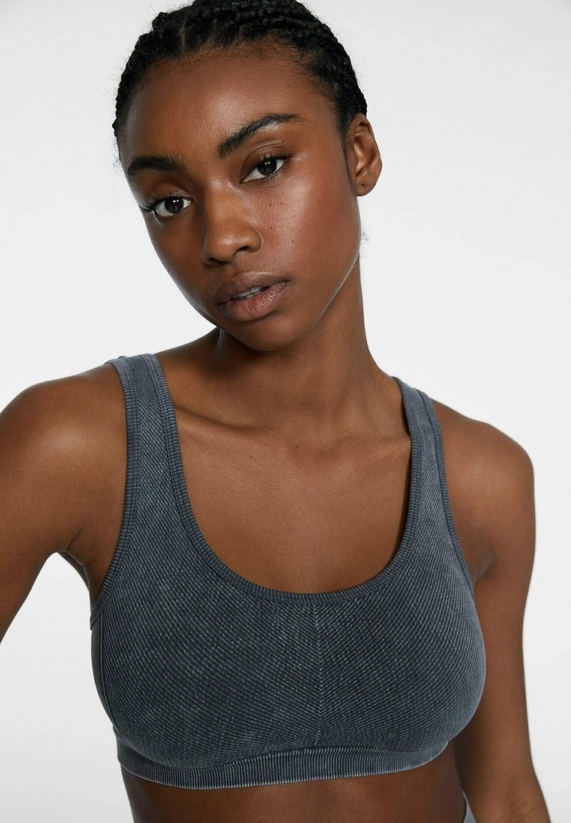 Stradivarius SEAMLESS FADED-EFFECT - Bustier - Grey 4 Stradivarius SEAMLESS FADED-EFFECT - Bustier - Grey – Bild 4