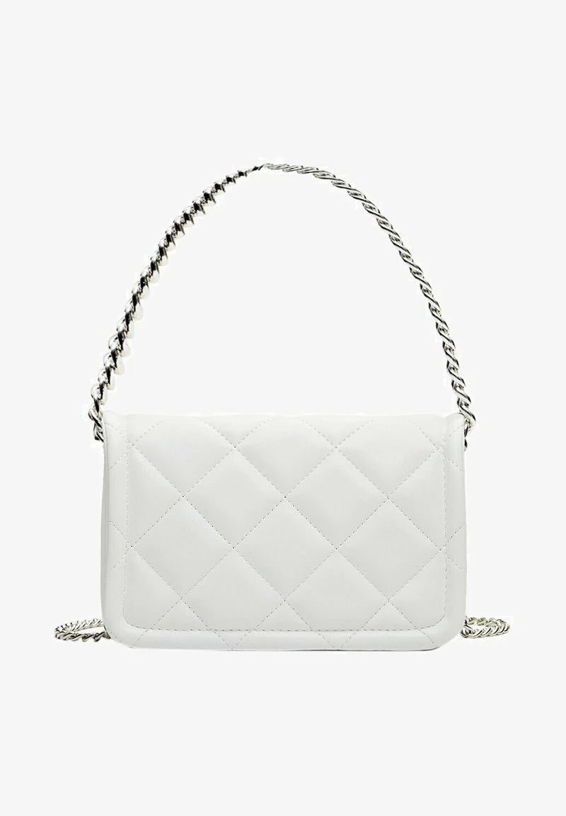 Stradivarius MIT DOPPELTER TRAGEKETTE - Umhängetasche - White 3 Stradivarius MIT DOPPELTER TRAGEKETTE - Umhängetasche - White – Bild 3