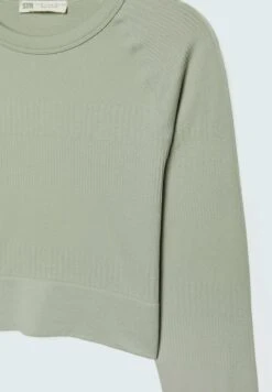 Stradivarius SEAMLESS TEXTURED WITH RAGLAN SLEEVES - Langarmshirt - Khaki 11 Stradivarius SEAMLESS TEXTURED WITH RAGLAN SLEEVES - Langarmshirt - Khaki -Stradivarius Deutschland Verkaufs-Shop d82caaabea1549b2bae0fdd2c3f9f4ba