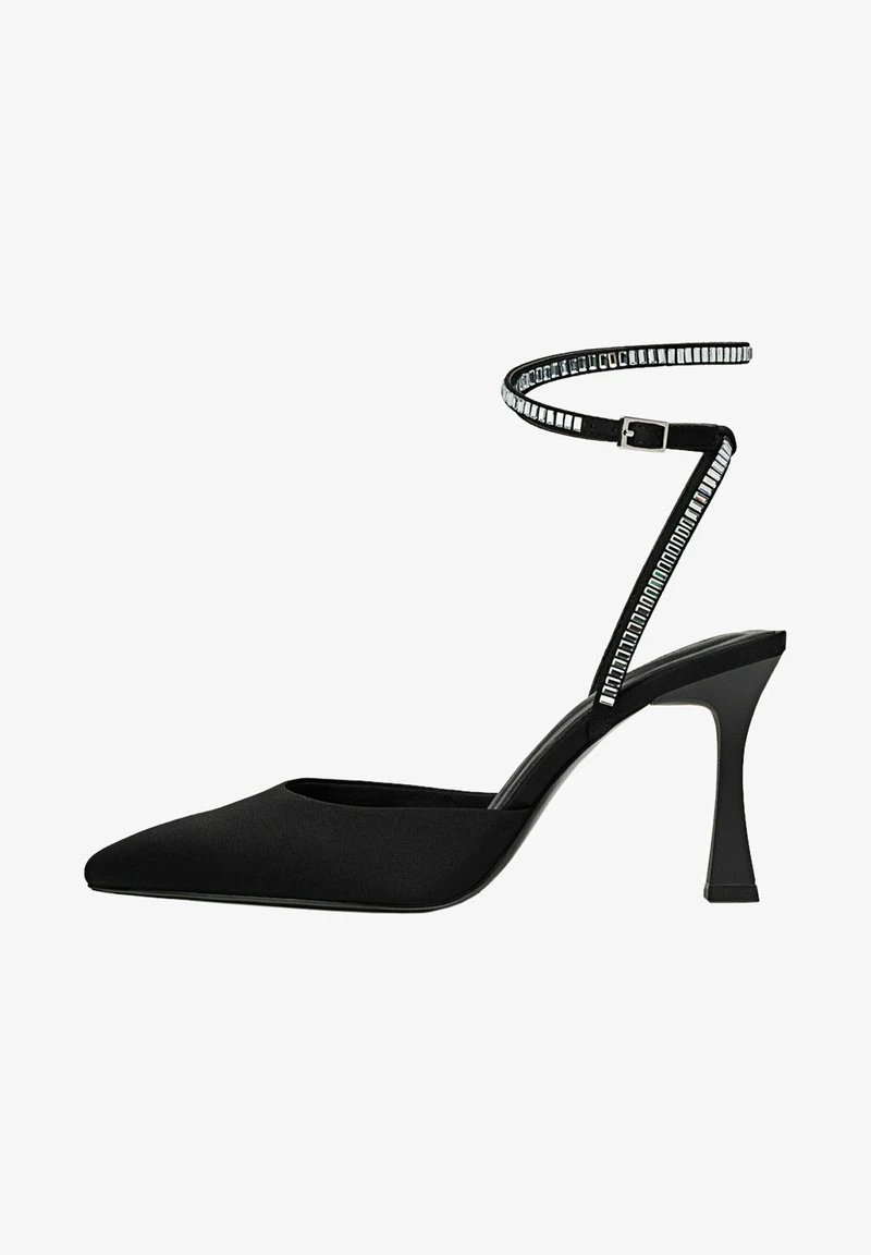 Stradivarius SLINGBACKS WITH RHINESTONES - High Heel Pumps - Black 2 Stradivarius SLINGBACKS WITH RHINESTONES - High Heel Pumps - Black – Bild 2