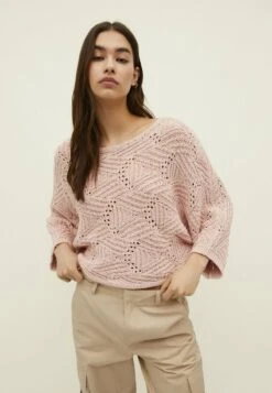 Stradivarius BATWING OPEN - Strickpullover - Light Pink