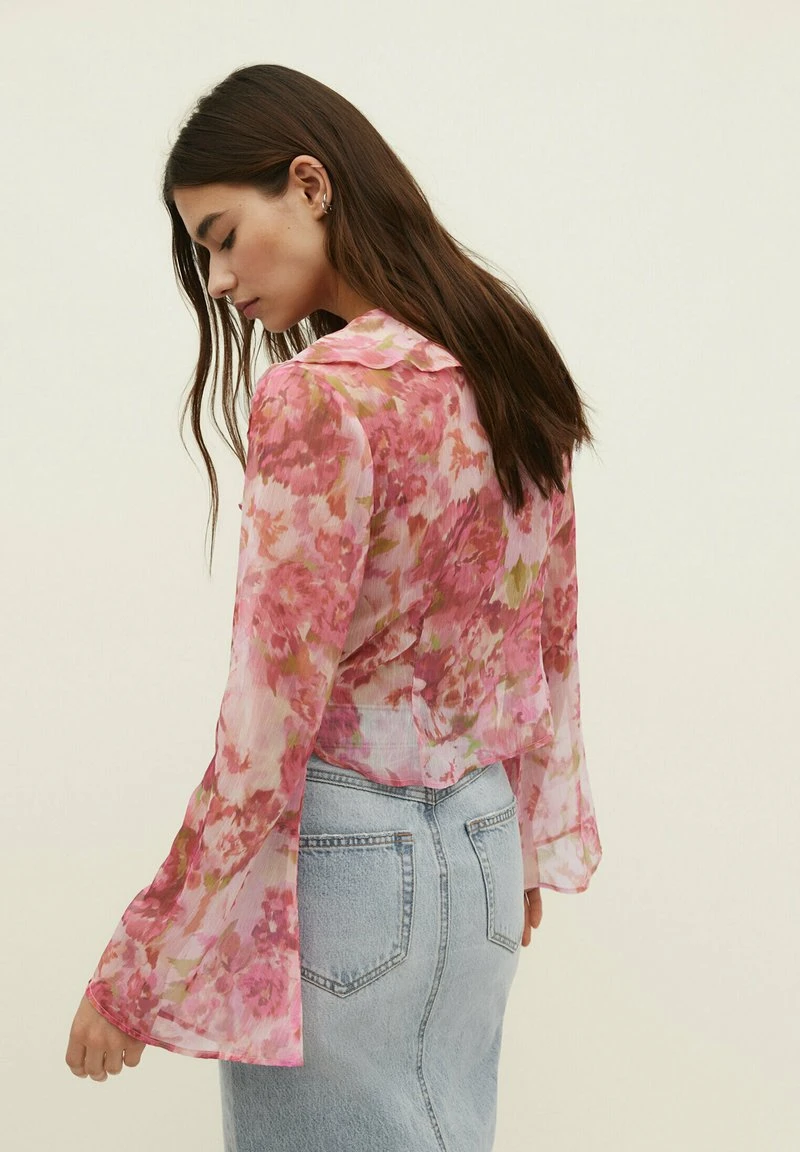 Stradivarius WITH RUFFLES - Bluse - Pink 3 Stradivarius WITH RUFFLES - Bluse - Pink – Bild 3