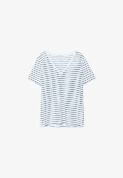 Stradivarius BASIC STRIPED V-NECK - T-Shirt Print - White 10 Stradivarius BASIC STRIPED V-NECK - T-Shirt Print - White -Stradivarius Deutschland Verkaufs-Shop dd0952b9754546e8be046d64d0b8c0de