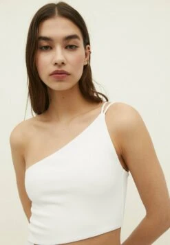 Stradivarius ASYMMETRIC CUT-OUT - Jumpsuit - White -Stradivarius Deutschland Verkaufs-Shop de3aa679524447beaf12af3be55ec9ce