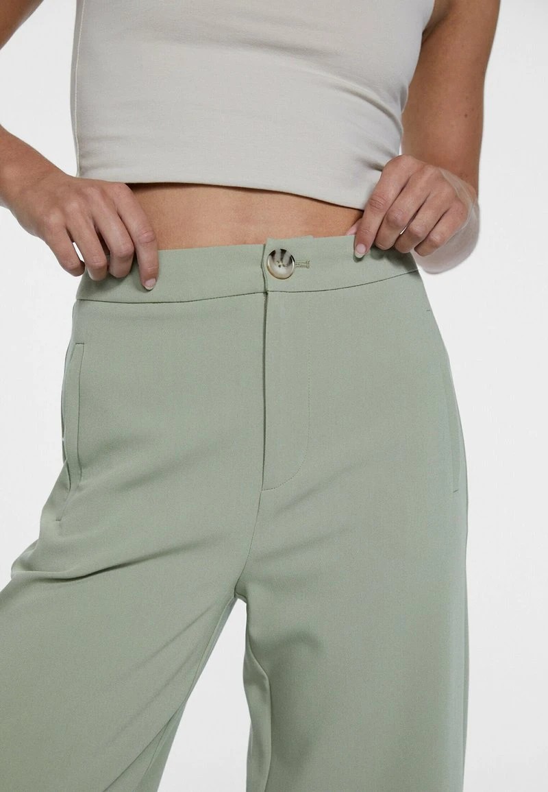 Stradivarius SMART - Stoffhose - Khaki 4 Stradivarius SMART - Stoffhose - Khaki – Bild 4