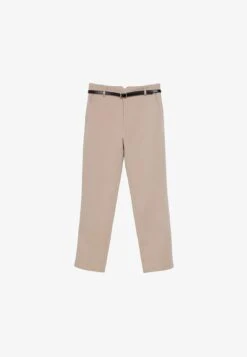 Stradivarius MIT GÜRTEL - Stoffhose - Beige -Stradivarius Deutschland Verkaufs-Shop dea5ee0611ab45278bf35d01289c553f