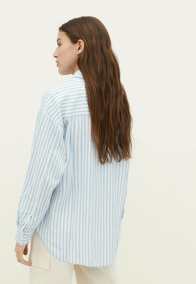 Stradivarius DAILY - Hemdbluse - Blue 3 Stradivarius DAILY - Hemdbluse - Blue – Bild 3