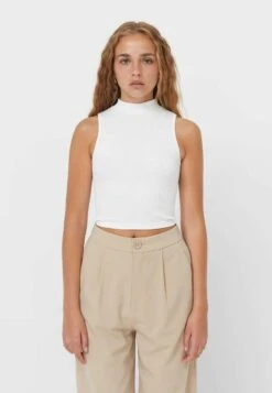 Stradivarius MIT GERIPPTEM STEHKRAGEN - Top - White 11 Stradivarius MIT GERIPPTEM STEHKRAGEN - Top - White -Stradivarius Deutschland Verkaufs-Shop e09ac9a920864217a9fee97783eae0d7 1