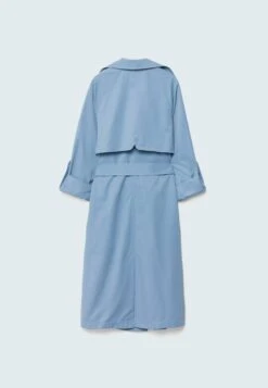 Stradivarius LANGER FLIESSENDER - Trenchcoat - Light Blue -Stradivarius Deutschland Verkaufs-Shop e0c0974610ae41fea517ee615dcafc5a
