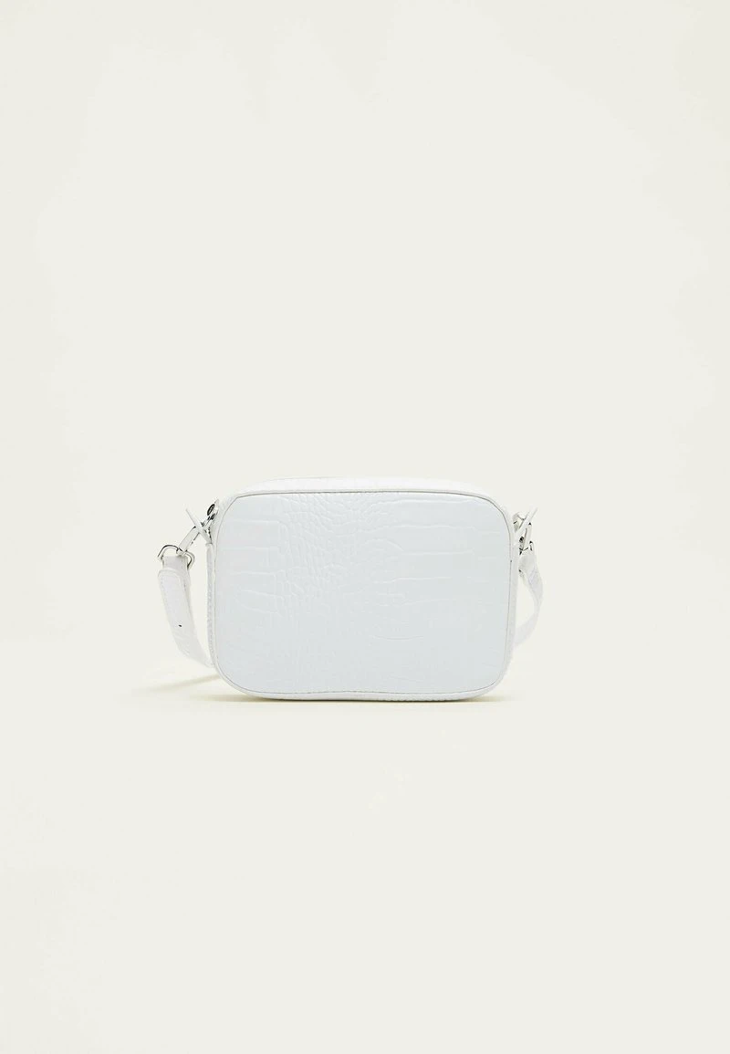 Stradivarius MOCK CROC REPORTER - Umhängetasche - White 4 Stradivarius MOCK CROC REPORTER - Umhängetasche - White – Bild 4