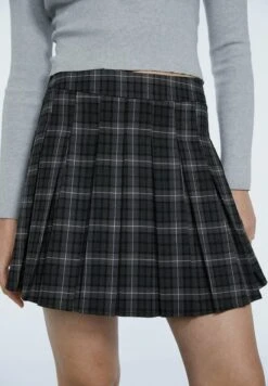 Stradivarius KARIERTER - Faltenrock - Dark Grey -Stradivarius Deutschland Verkaufs-Shop e16f696bf10a42409dc1062a0ec4ab4a