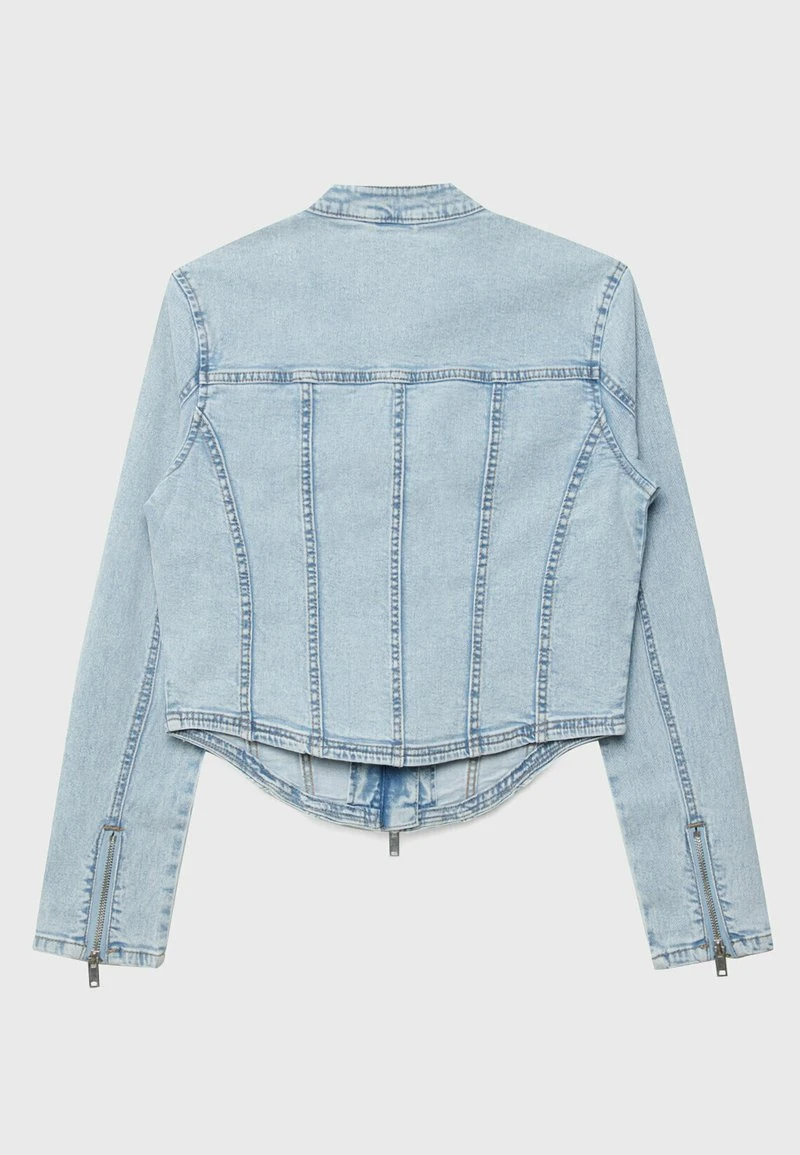 Stradivarius RACING - Jeansjacke - Light Blue 6 Stradivarius RACING - Jeansjacke - Light Blue – Bild 6