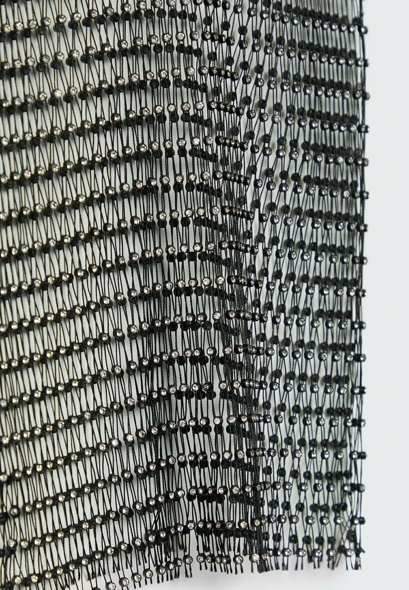 Stradivarius GLÄNZENDES - Top - Black 6 Stradivarius GLÄNZENDES - Top - Black – Bild 6