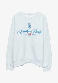 Stradivarius MIT STICKEREI 02501501 - Sweatshirt - Grey -Stradivarius Deutschland Verkaufs-Shop e48ee1ef76a5441eae479741db68cab4