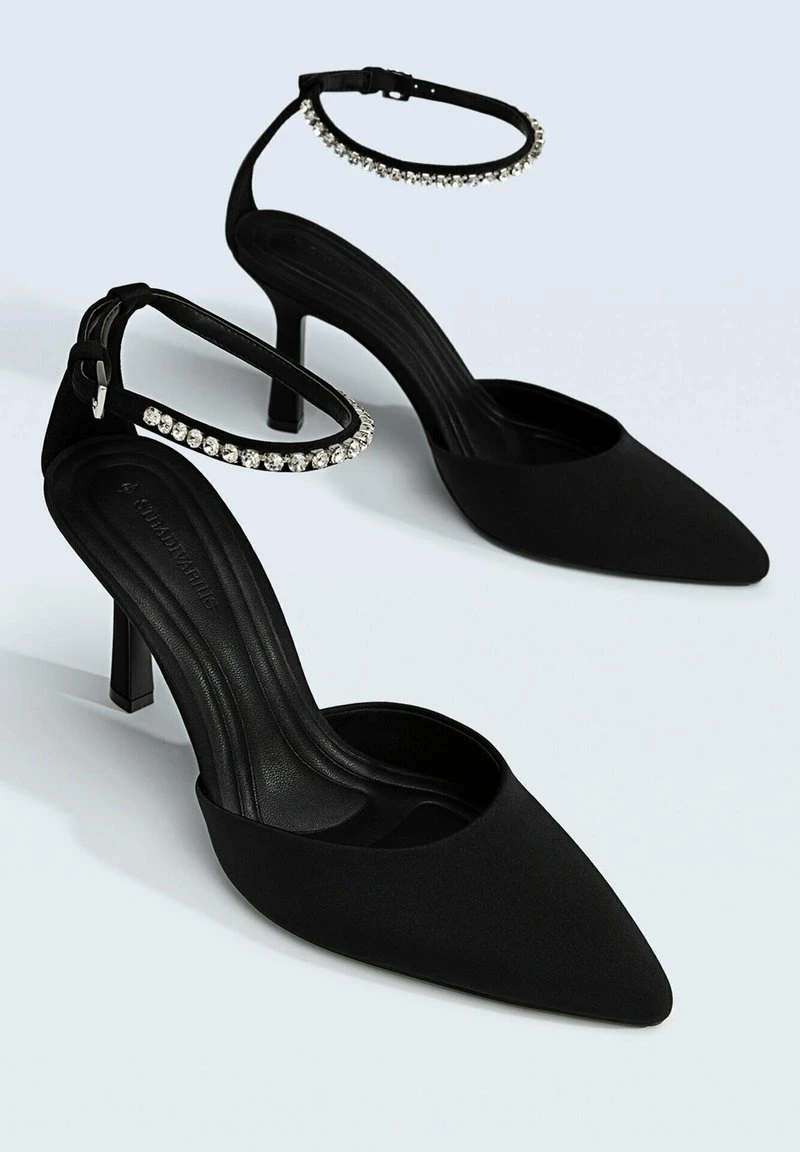 Stradivarius WITH RHINESTONES - High Heel Pumps - Black 3 Stradivarius WITH RHINESTONES - High Heel Pumps - Black – Bild 3