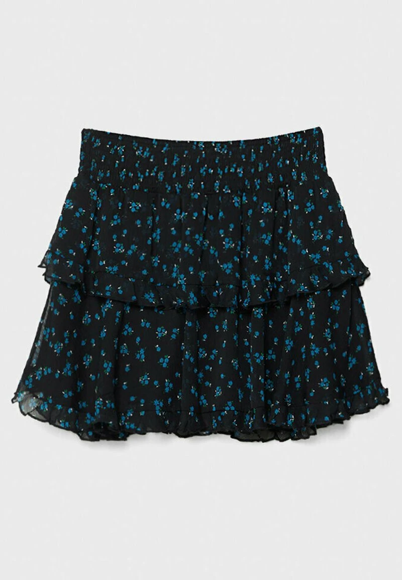 Stradivarius RUFFLED - Minirock - Black 6 Stradivarius RUFFLED - Minirock - Black – Bild 6