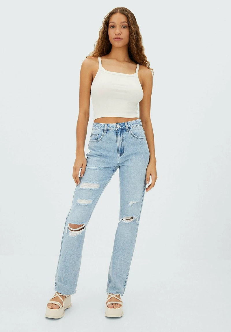 Stradivarius MIT RACERBACK - Top - Stone 2 Stradivarius MIT RACERBACK - Top - Stone – Bild 2