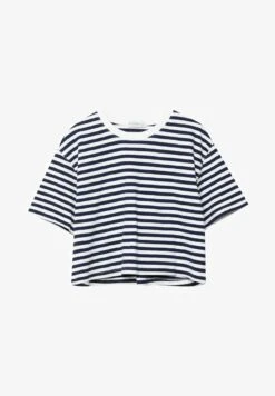 Stradivarius STRIPED CROPPED - T-Shirt Print - Dark Blue 10 Stradivarius STRIPED CROPPED - T-Shirt Print - Dark Blue -Stradivarius Deutschland Verkaufs-Shop e5e9628d6ebb49908bb4138a607c190b