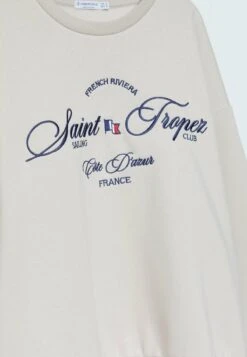 Stradivarius MIT STICKEREI 02501501 - Sweatshirt - Stone 11 Stradivarius MIT STICKEREI 02501501 - Sweatshirt - Stone -Stradivarius Deutschland Verkaufs-Shop e5ea12cbe431407381d6b105da6ffec1