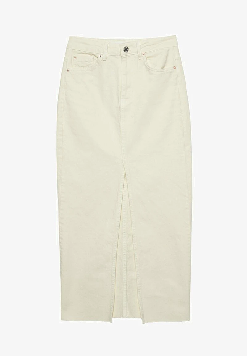 Stradivarius LONG COMFORT - Bleistiftrock - Off White 5 Stradivarius LONG COMFORT - Bleistiftrock - Off White – Bild 5