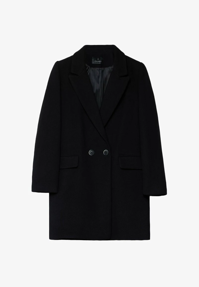 Stradivarius BASIC - Kurzmantel - Black 5 Stradivarius BASIC - Kurzmantel - Black – Bild 5